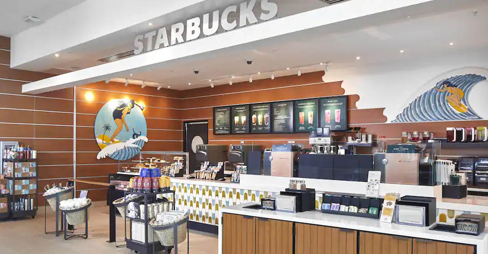 Starbucks counter at the Universal Endless Summer Resort Surfside Inn and Suites 960