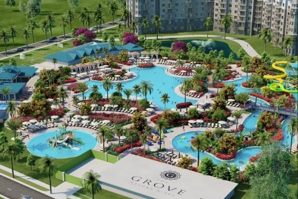 View of the new Water Park coming to the Grove Resort in Orlando 2018 600