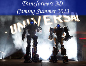 Universal Studios in Orlando Transformers The Ride Summer 2013