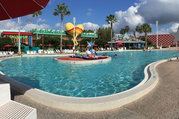 View of the Fountains at the Calypso Pool Disney All Star Music Resort in Orlando 600
