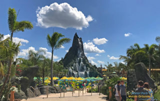 Walkway to the Volcano at the Univeral Volcano Bay Water Park 1000