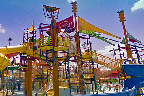 Play area at Walkabout Waters at Aquatica in Orlando