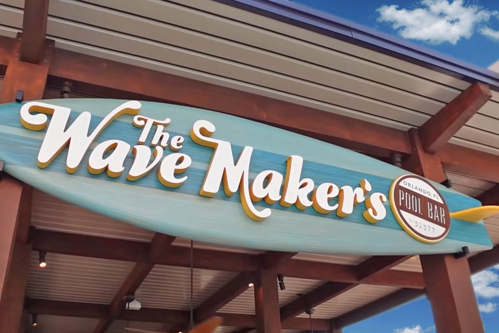 The Wavemakers Pool Bar Sign at the Dockside Inn and Suites Universal Endless Summer Resort Orlando 1000