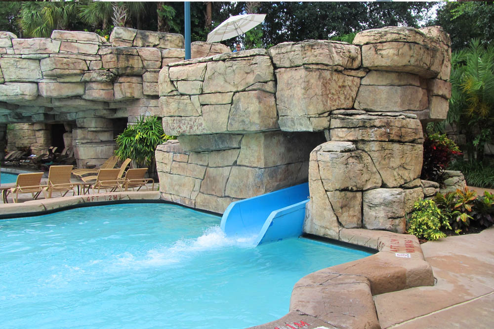 Grotto Pool Water slide drop off at the Walt Disney World Dolphin Resort 1000