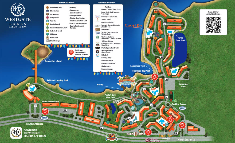 Westgate Lakes Resort Map 1000 22 