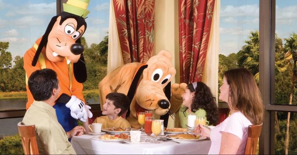 Disney Character Breakfast Goofy Pluto Wyndham Garden Lake Buena Vista 960