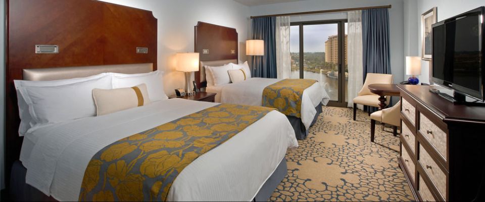 View of a Double Queen Deluxe Room at the Wyndham Grand Orlando